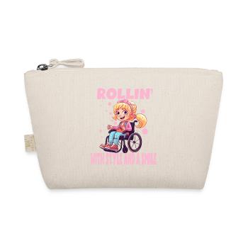 Rollin With Style and a Smile - Bio-Täschchen - Natur - Vorne