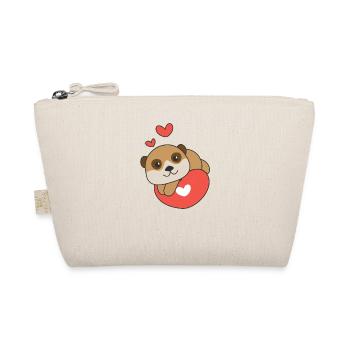 Suricates pour la Saint-Valentin coeur d’animaux mignons - Trousse biologique - nature - Devant