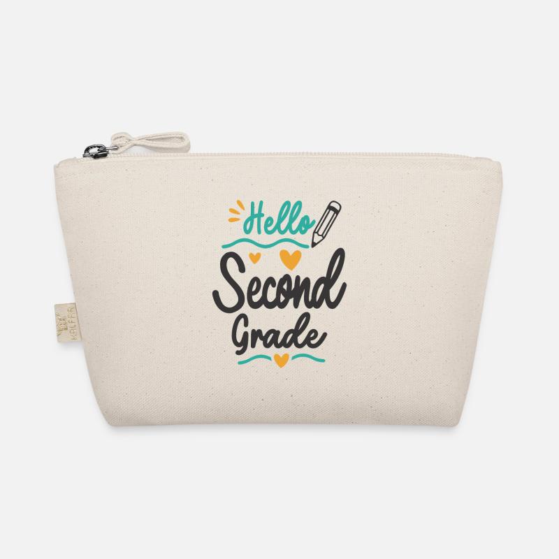 Hello Second Grade Back To School Teacher Student Organic Pouch