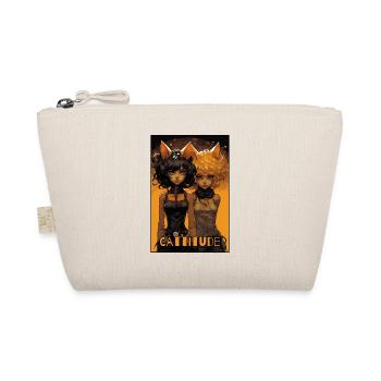 Cattitude : Deux filles chats - Trousse biologique - nature - Devant