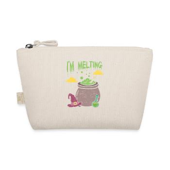 I Melt Funny Halloween Witch Green Pool Doctrine - Organic Pouch - nature - Front