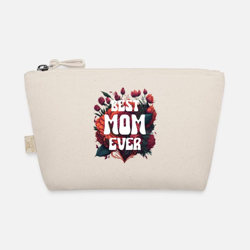 beste Mutter - Best Mom Ever Blumen Bio-Täschchen