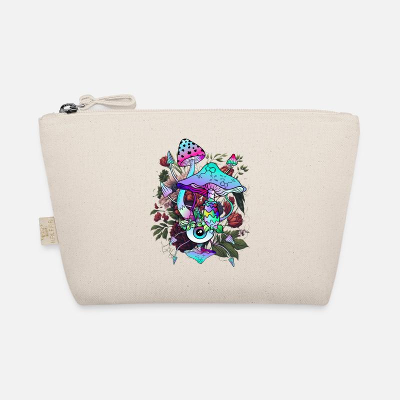 Magic Mushroom Psychedelic Mushroom Eyes Art Organic Pouch