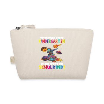 Tschüss Kindergarten Ich Bin Jetzt Ein Schulkind! - Bio-Täschchen - Natur - Vorne