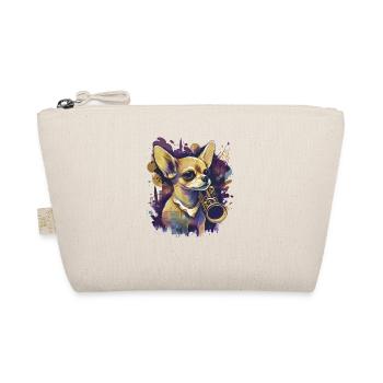 Chihuahua | Saxophone Musique Groupe Chien Drôle - Trousse biologique - nature - Devant