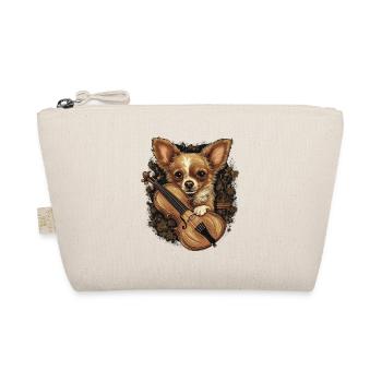 Chihuahua | Aloha Ukulele Hawaii Gitarre Lustiger - Bio-Täschchen - Natur - Vorne