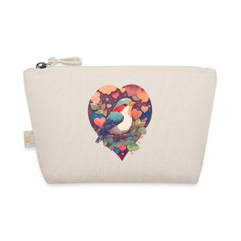 Oiseau au cœur - Trousse biologique - nature - Devant