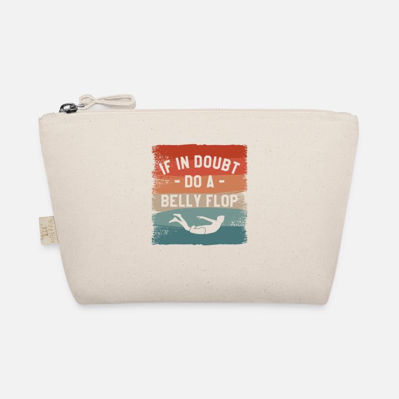 If In Doubt Do A Belly Flop Cliff Diving Diver Organic Pouch