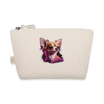 Chihuahua Puppy | Pretty Pink Dog Girly Mom Women - Organic Pouch - nature - Front