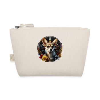 Chihuahua | Ukraine Peace & Love Flag Help Dog - Organic Pouch - nature - Front