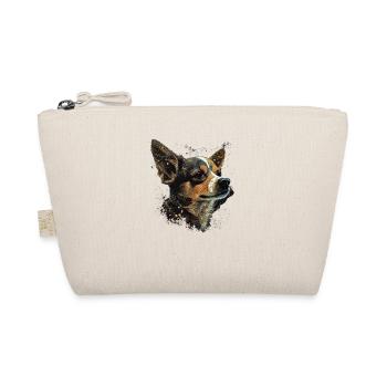 Beautiful Chihuahua | Pointillismus Art Motif Cute - Organic Pouch - nature - Front