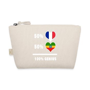 100% awesome flag of Ethiopia and France - Organic Pouch - nature - Front