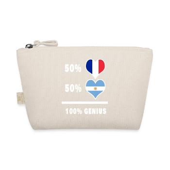 100% awesome flag of Argentina and France - Organic Pouch - nature - Front