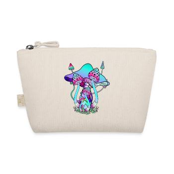 Mushrooms Neon Colors Mushroom Art - Organic Pouch - nature - Front