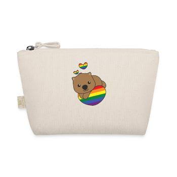 Rainbow Flag Pride LGBTQ Mignon Wombat Love - Trousse biologique - nature - Devant