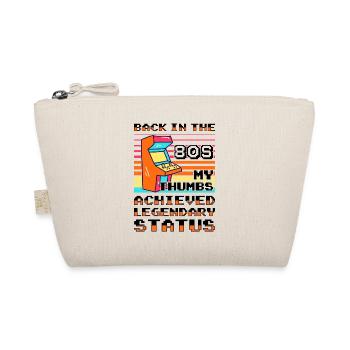 Video Players Retro Gamer Gaming Classic 80s - Organic Pouch - nature - Front