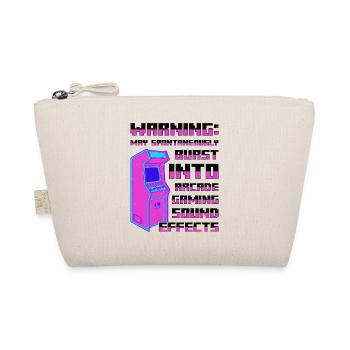 Video Players Retro Gamer Gaming Classic 80s - Organic Pouch - nature - Front