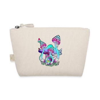 magic mushrooms psychedelic mushroom art - Organic Pouch - nature - Front