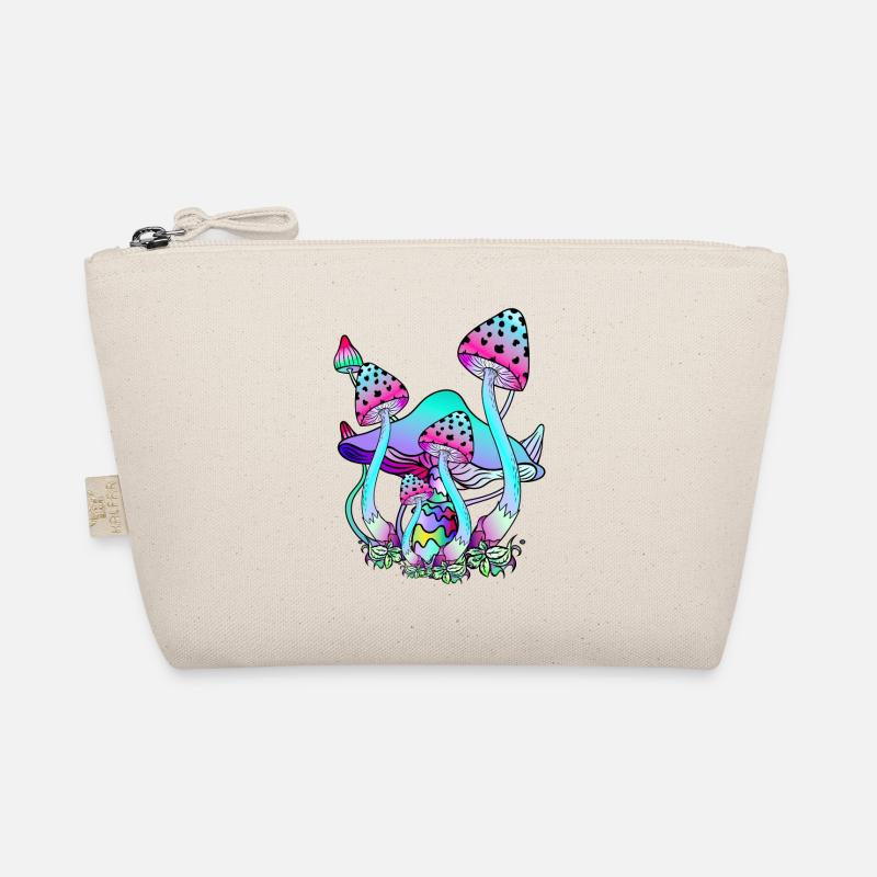 magic mushrooms psychedelic mushroom art Organic Pouch