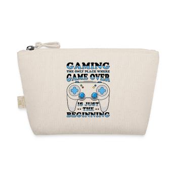 Video Game Player Console Gamer Gaming Joystick - Organic Pouch - nature - Front