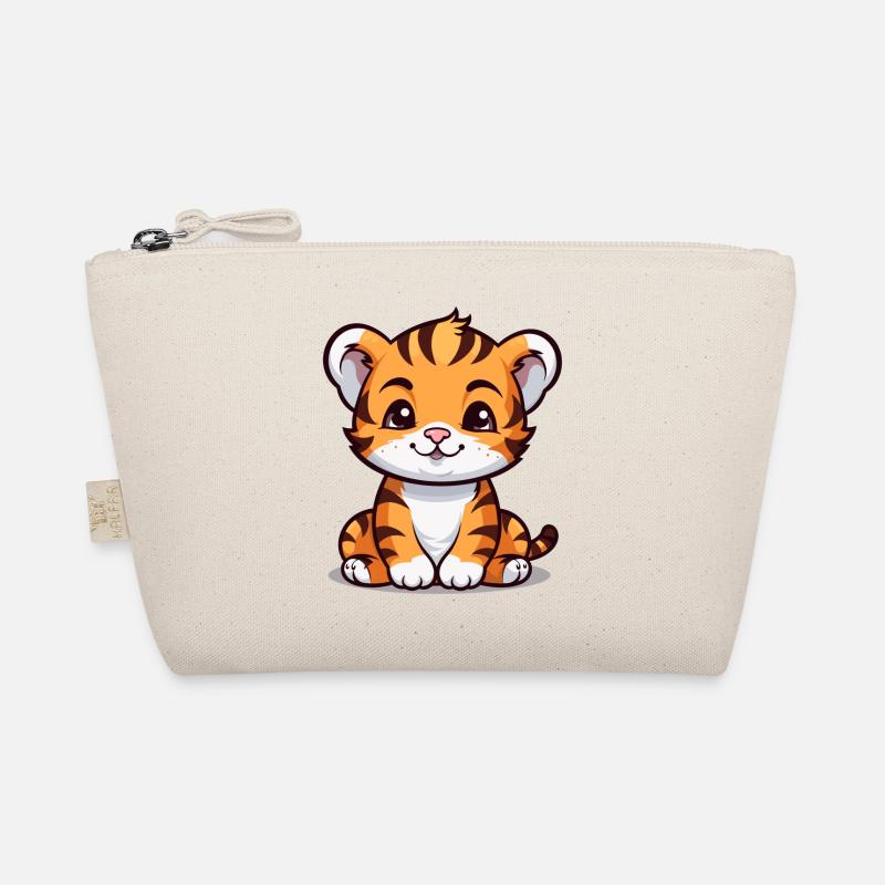 Tiger - Bio-Täschchen - Natur