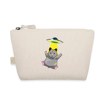 Hamster Spaceship Space - Organic Pouch - nature - Front