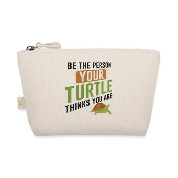 Sea Turtle Tortoise Be The Person - Bio-Täschchen - Natur - Vorne