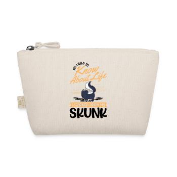 Skunk Spruch Stinktier - Bio-Täschchen - Natur - Vorne