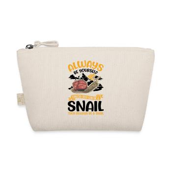 Always be yourself Snail Schnecke - Bio-Täschchen - Natur - Vorne