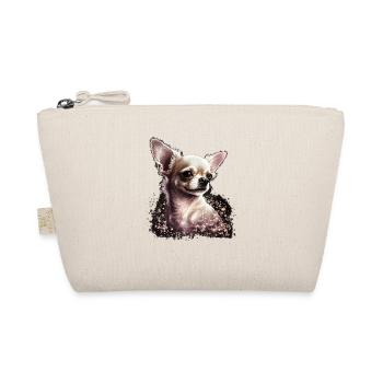 Chihuahua Puppy | Pretty Pink Dog Girly Mom Women - Organic Pouch - nature - Front