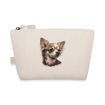 Chihuahua Puppy | Pretty Pink Dog Girly Mom Women - Organic Pouch - nature - Front