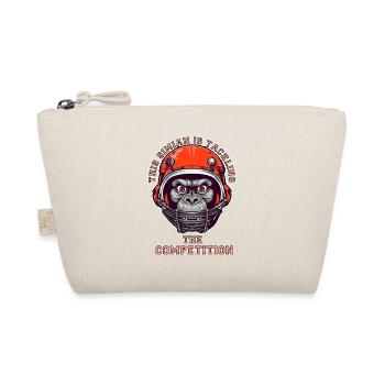 self-confident monkey accepts the challenge - Organic Pouch - nature - Front