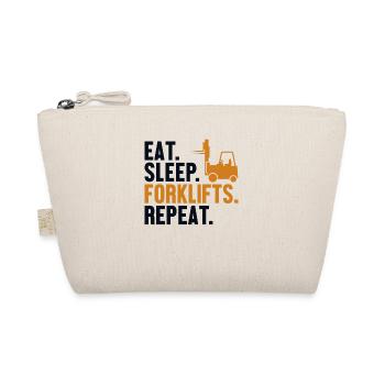 Eat Sleep Forklifts Repeat All-terrain forklift - Organic Pouch - nature - Front