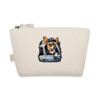 Chihuahua | Police Officer Hat Funny Dog Detective - Organic Pouch - nature - Front