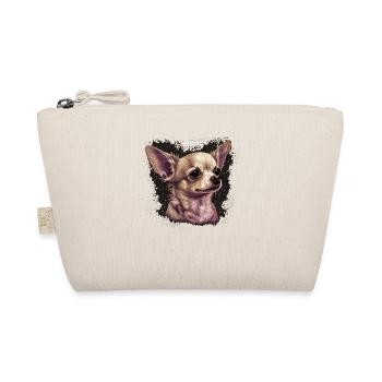 Chihuahua Puppy | Pretty Pink Dog Girly Mom Women - Organic Pouch - nature - Front