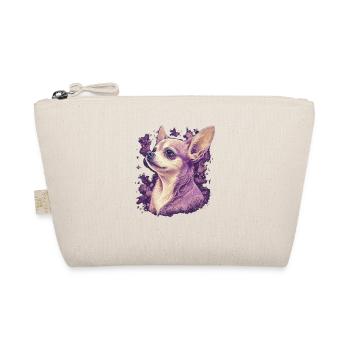 Chihuahua Puppy | Pretty Pink Dog Girly Mom Women - Organic Pouch - nature - Front