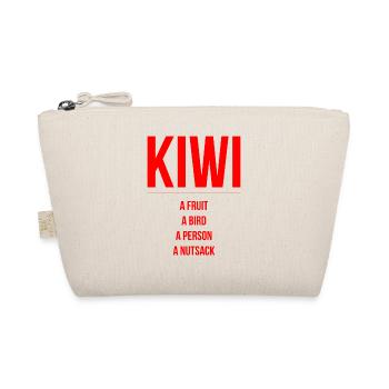 Kiwi Fruit Bird Person New Zealand - Organic Pouch - nature - Front