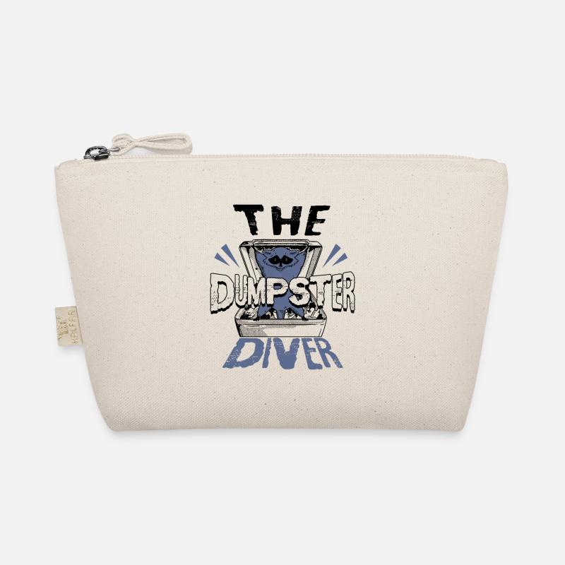 Raccoon lover garbage collecting garbage containers Organic Pouch