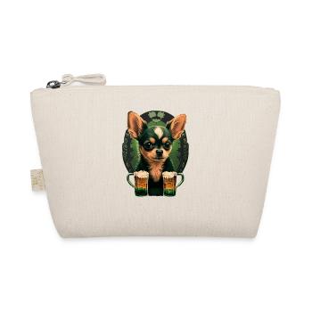 Chihuahua | St. Saint Patricks Day Bier Kleeblatt - Bio-Täschchen - Natur - Vorne