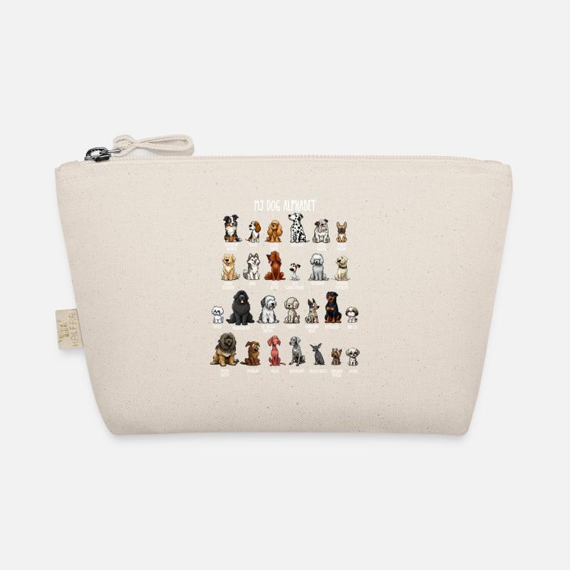 Dog alphabet Bio-Täschchen