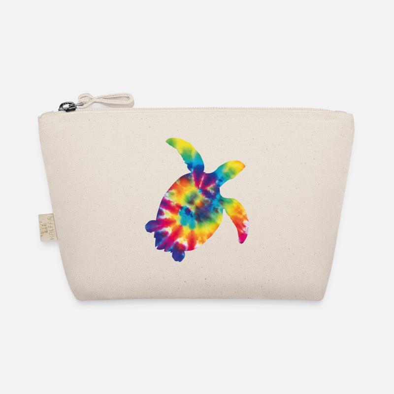 Sea Turtle Tortoise Tie Dye - Bio-Täschchen - Natur
