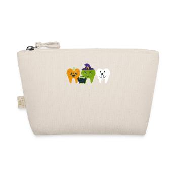 Teeth Ghost Pumpkin Witch Cute Dentist - Organic Pouch - nature - Front
