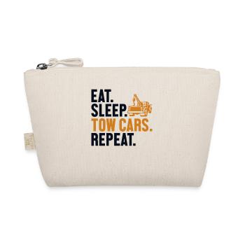 Eat Sleep Tow Cars Repeat Abschlepper Fahrer - Bio-Täschchen - Natur - Vorne