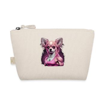 Chihuahua rose | Fille Fitness Salle de sport - Trousse biologique - nature - Devant