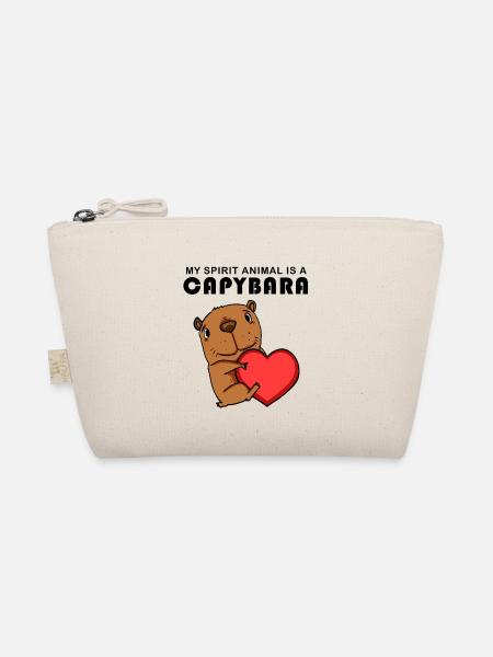 Capybara Wasserschwein - Bio-Täschchen - Natur