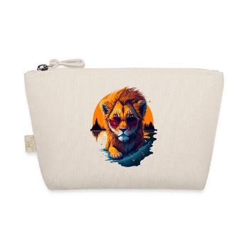 Cute baby lion - Organic Pouch - nature - Front