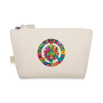 Signe de Paix Monde Amants Fleurs Hippie Art Âme - Trousse biologique - nature - Devant