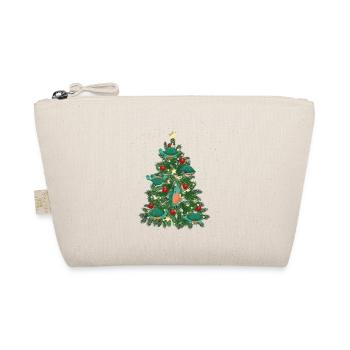Sea Turtle Tortoise Christmas Tree - Organic Pouch - nature - Front