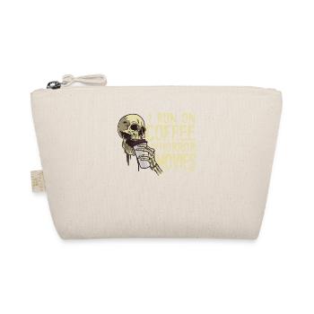 I run on coffee and horror movies Funnier - Organic Pouch - nature - Front