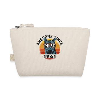Awesome Since 1961, 62 yr old, 62nd Birthday - Organic Pouch - nature - Front